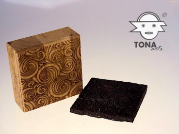 Endlosstempel aus Hartholz